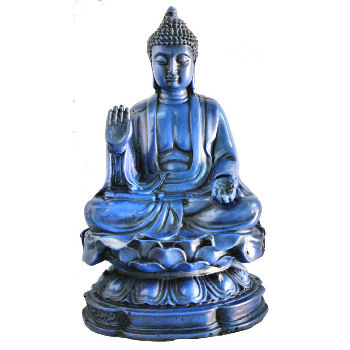 Large Buddha on Lotus Lapis looking RB-800L